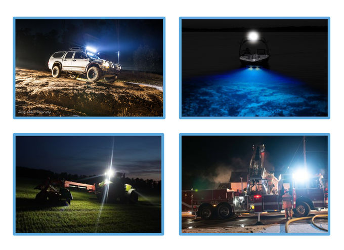 Las vainas impermeables del LED, luz del trabajo del LED con Osram llevaron los microprocesadores, inundación Off Road se encienden para el tractor de SUV del camión, IP67, IP69K 0