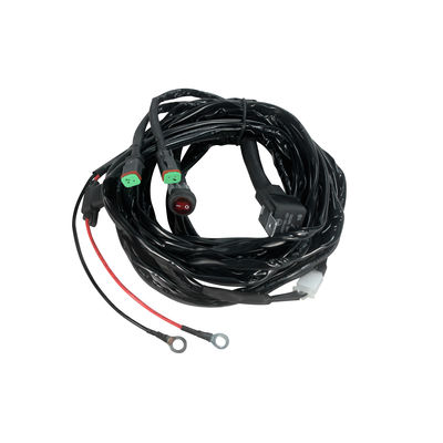 Fusible automotriz ligero del arnés de cable ISO9001 DC 24V los 25cm del trabajo de la prenda impermeable