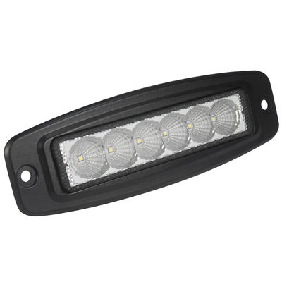 DC 10V soporte rasante 4x4 6pcs de la sola barra ultra delgada de la fila LED de 6 pulgadas