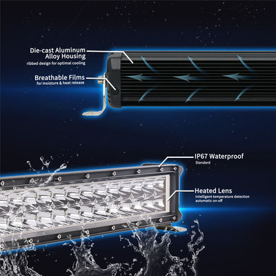 barras de Emark Osram LED de la barra de luz del coche 204W LED de los 76cm que calientan la lente