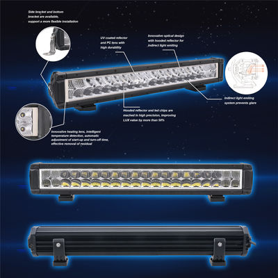 Barra ligera dual de la fila LED de Off Road de 50 pulgadas para los camiones 341W 5700K IP69K