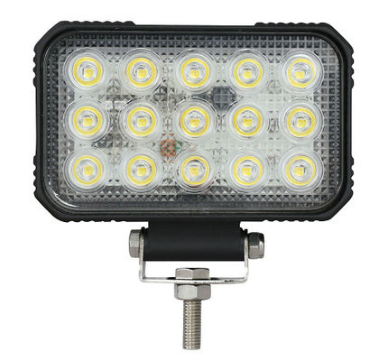El rectángulo de la motocicleta 75W llevó el soporte dual IP67 IP69K de la luz de inundación