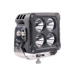 IP69K 40w 4 haz de punto resistente de las luces OSRAM del trabajo del cuadrado LED de la pulgada
