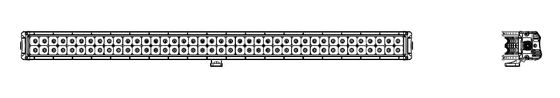 41,5 pulgadas 240W curvaron la barra de luz del coche del CREE LED de la barra ligera del doble LED de la fila campo a través