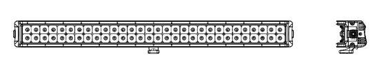 la luz a prueba de agua 180W curvó la iluminación de conducción doble de CREE Led Light Bar Offroad de la fila