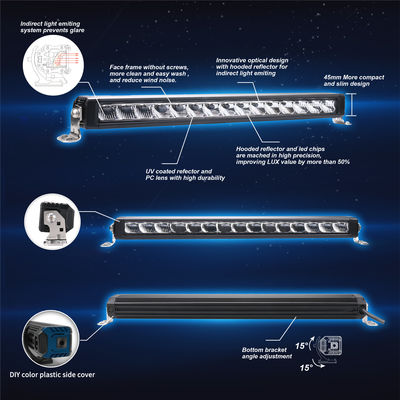 UTV impermeabilizan la barra ligera auto de los 5.5in LED que el rasguño anti 760lm hizo salir