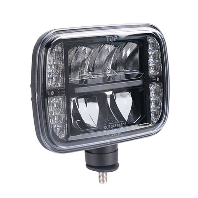 6000K negro del SAE 5 x 7 del LED del quitanieves haz alto-bajo de las linternas 30W