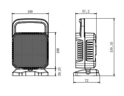 Reflector teledirigido impermeable de OSRAM 12W LED para las luces de inundación portátiles del camión