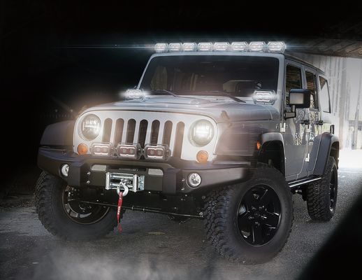 UTV 9 pulgadas alrededor de las luces de conducción llevadas poder más elevado campo a través HANMA 51W
