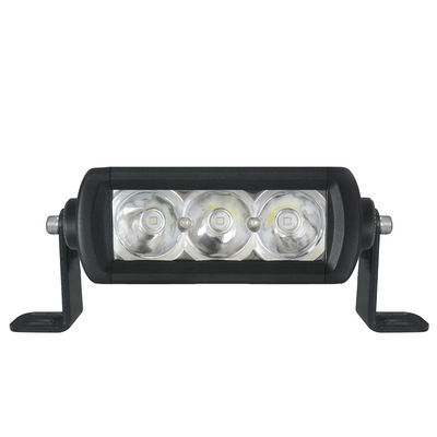 barra llevada sola fila 4x4 DC 30V del Super Slim de 9W los 5.5in
