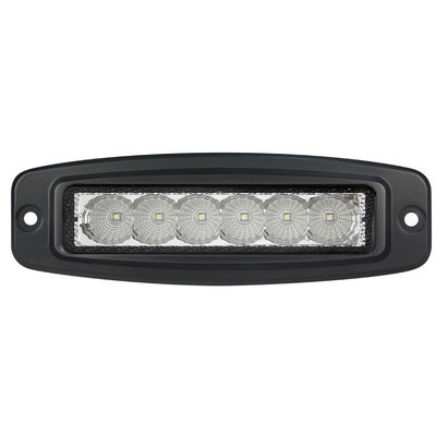 DC 10V soporte rasante 4x4 6pcs de la sola barra ultra delgada de la fila LED de 6 pulgadas