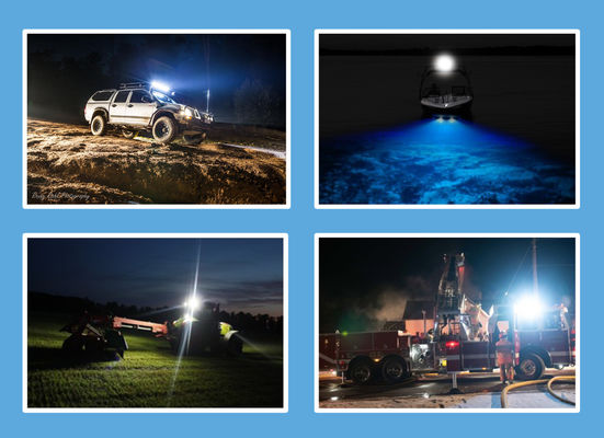 Luces de inundación del trabajo de 2PCS EMC Off Road LED 54W R10 para ATV SUV UTV
